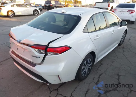 2021 Toyota Corolla Hybrid Le from USA, damaged, VIN JTDEAMDEXMJ011782